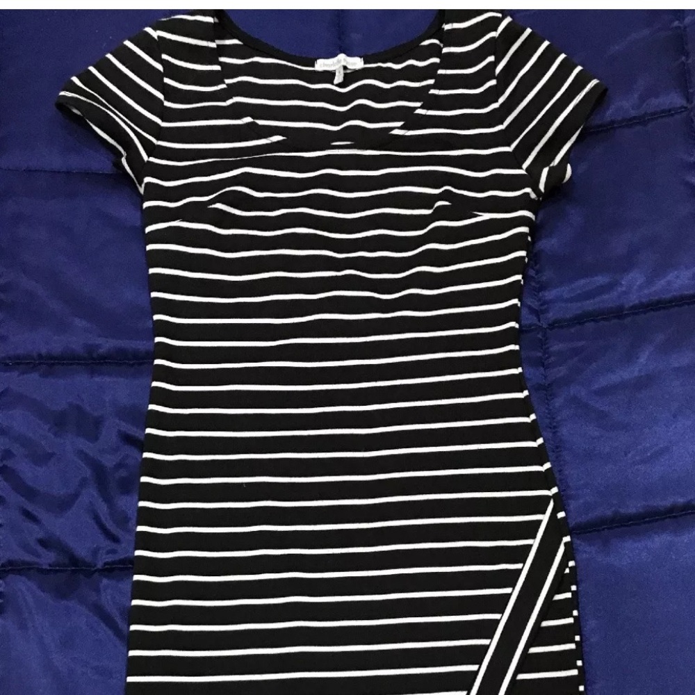Charlotte Russe Asymmetrical stripe dress